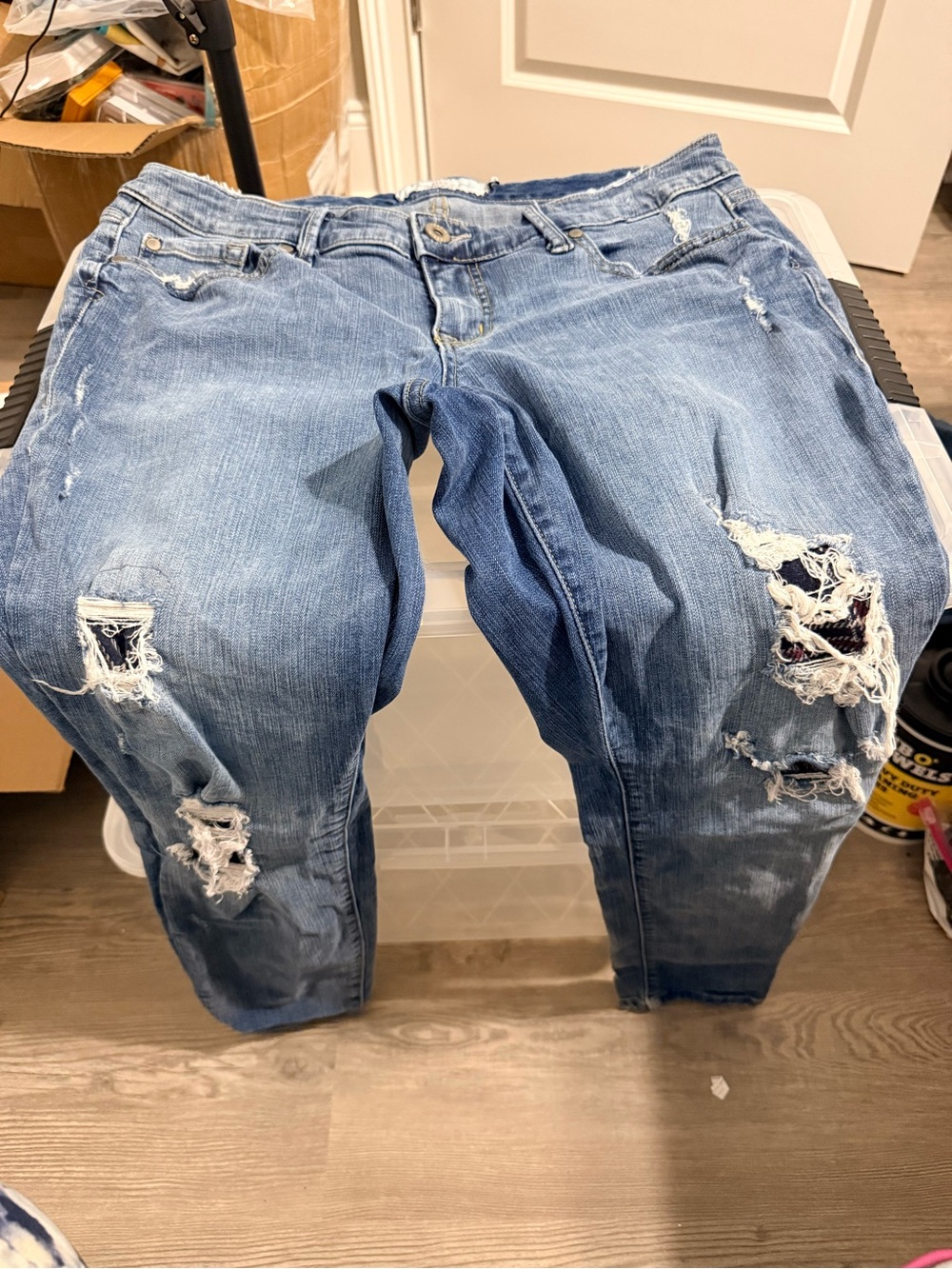 torrid Distressed Light Wash Boyfriend Jeans